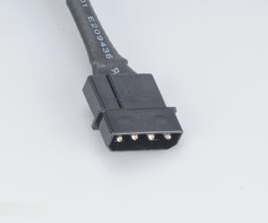 Image du produit Akasa Rallonge Molex 4 pins torsadée - 30cm black (30 cm, 4 broches Molex)