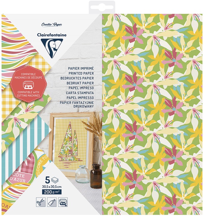 Actual product image Clairefontaine CUTTING PAPER - 30.5 x 30.5 cm (5 x)