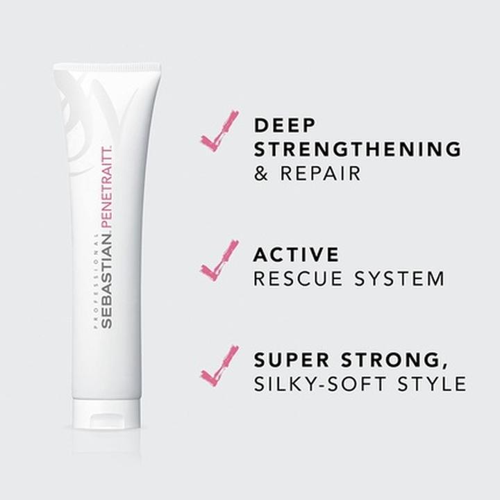 Image du produit Sebastian Masque capillaire professionnel Penetraitt Renforcer & Réparer les cheveux abîmés 150ml (150 ml)
