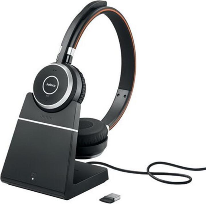 Immagine prodotto Jabra Evolve 65 TE MS Stereo NC (Bluetooth, USB-A) incl. caricatore (Senza fili, USB-A)