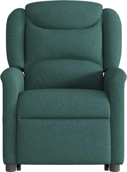 Immagine prodotto VidaXL Poltrona massaggiante con ausilio stand-up in tessuto verde scuro