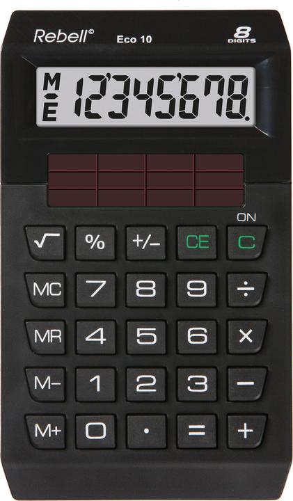 Image du produit Rebell RE-ECO10 - Calculatrice de bureau, noir