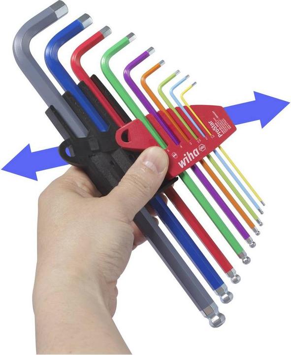 Actual product image Wiha Ball-end Allen key set