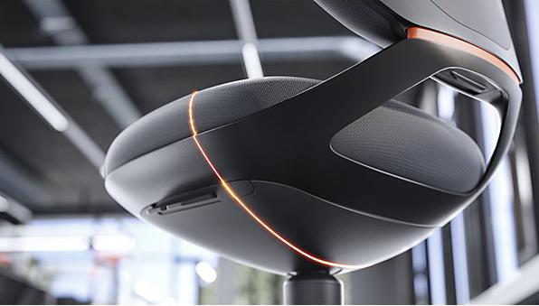 Produktbild Bimos Arbeitsdrehstuhl Aluminium anthrazit Skintec schwarz 570-810 mm (57 - 81 cm)