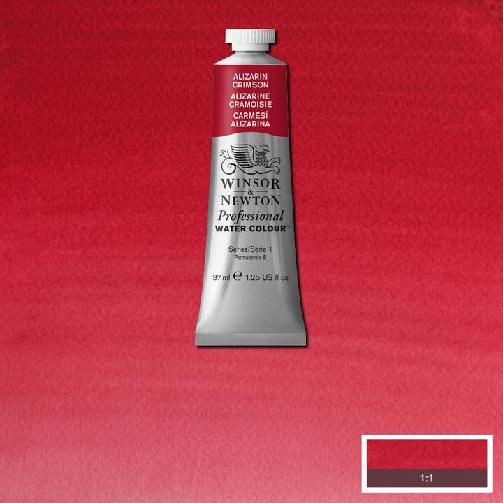 Actual product image Winsor & Newton Watercolour proff. 37ml Alizarin Crimson 004 (alizarin crimson 004, 37 ml)