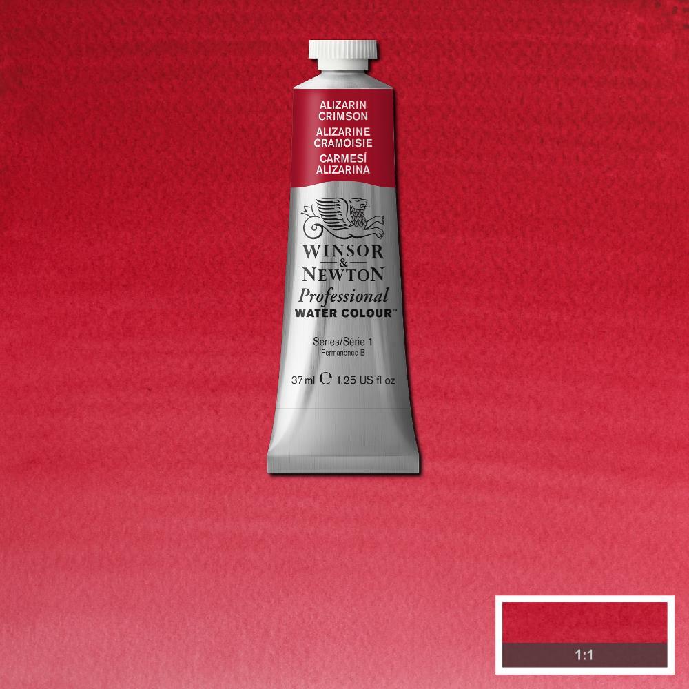 Thumbnail - Winsor & Newton, Künstlerfarbe + Bastelfarbe, Watercolour proff. 37ml Alizarin Crimson 004 (alizarin crimson 004, 37 ml)