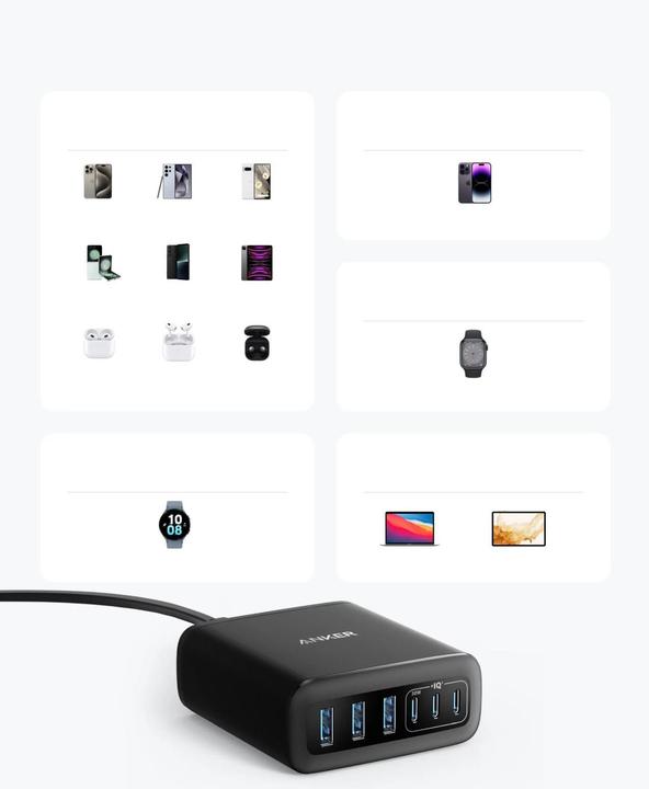 Produktbild Anker 6-in-1 Ladestation (112 W)