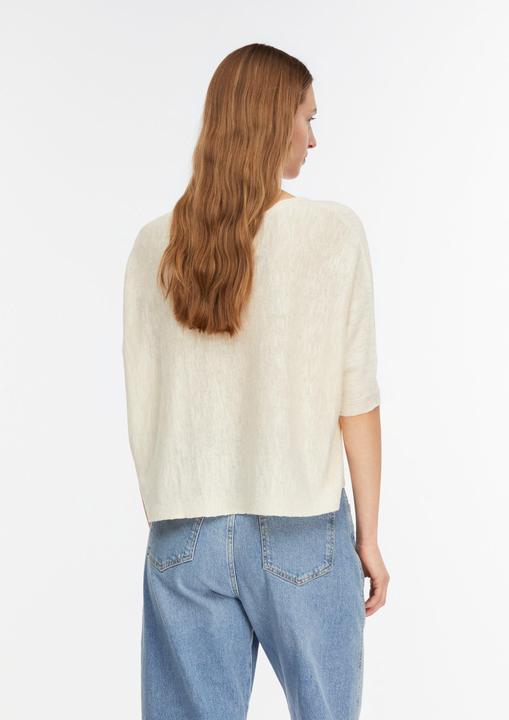 Image du produit Comma Lässiger Leinen-Mix-Pullover in Feinstrick (S)
