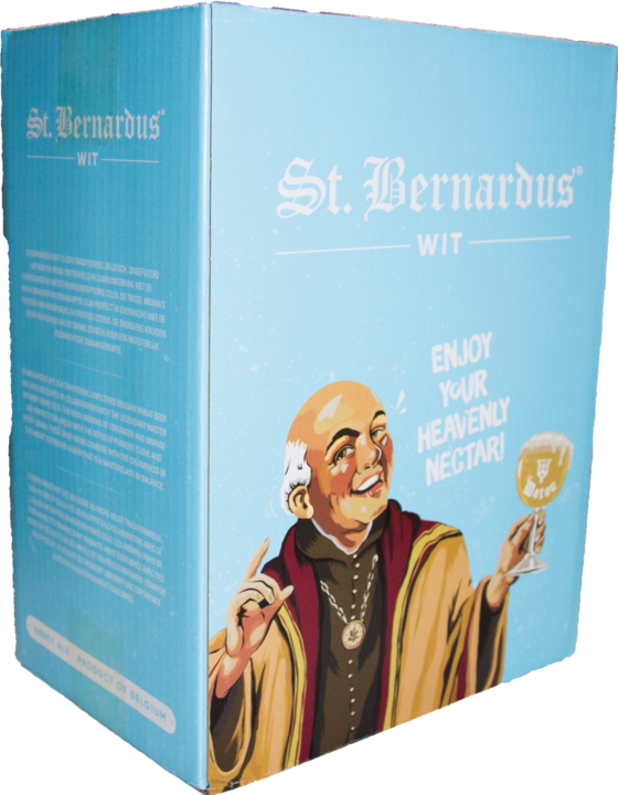 Actual product image St. Bernardus St.Bernardus Wit is a traditional unfiltered Belgian white beer. (6 x 75 cl)
