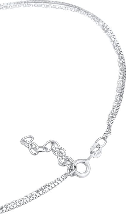 Produktbild Elli Fussschmuck Kordelkette Gliederkette Basic Layer 925 Silber (925 Sterling Silber, 25 cm)