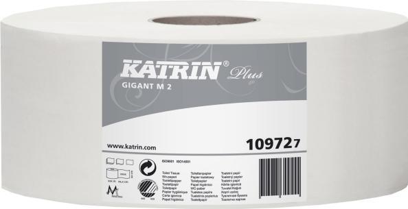 Actual product image Katrin Toilet paper Plus Gigant M 2-ply 310m 6rl/box 109724 - (6 rolls per box) (6 x)