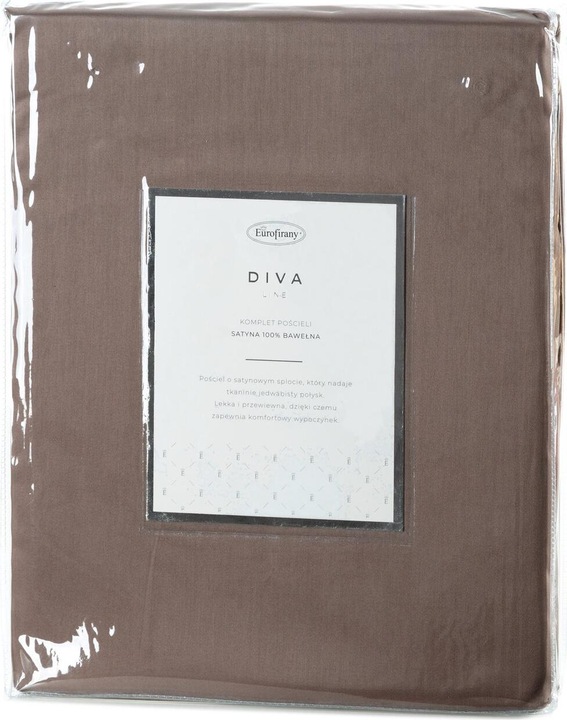 Produktbild Eurofirany DIVA LINE DINA Bettwäsche-Set aus hochwertigem Baumwollsatin, einfarbig, 140 x 200 cm (Duvetbezug, 140 x 200 cm)