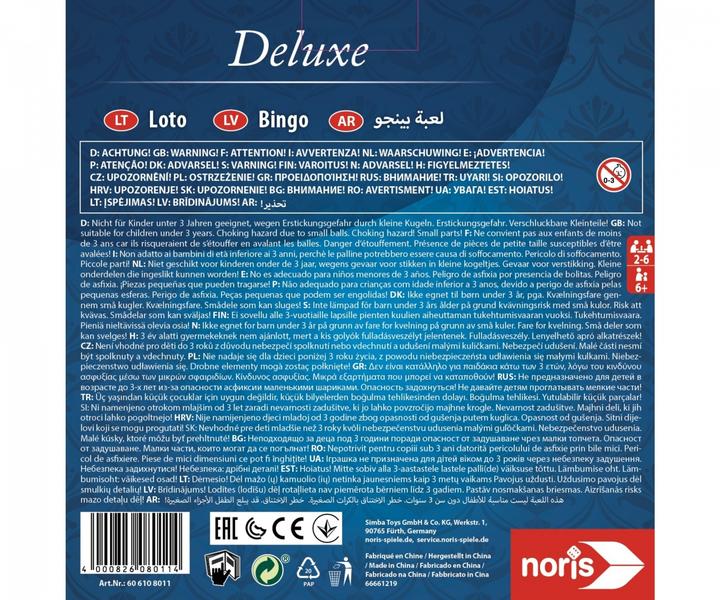 Produktbild Noris Deluxe Bingo (Deutsch, Französisch, Italienisch, Englisch)