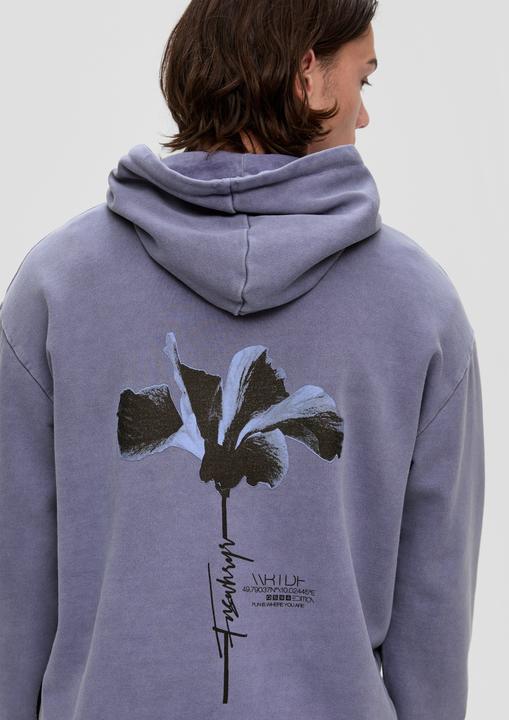 Produktbild s.Oliver Sweatshirt Hoodie mit Front- und Rückenprint (L)
