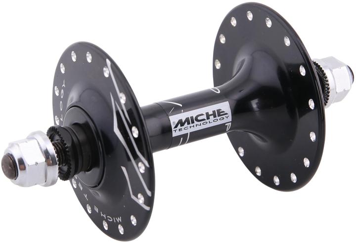 Miche Mozzi anteriori a flangia alta Primato Pista (Nero/32H)