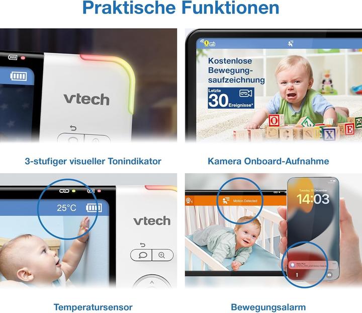 Image du produit VTech Babyphone RM7764HD mit Kamera (Vidéo et audio)