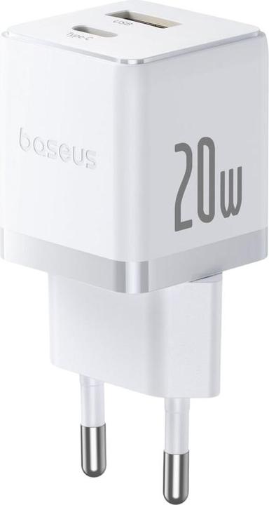 Produktbild Baseus 20W Netzteil 1xUSB 1xUSB-C P10111608213-01 (20 W, 2 Ports)