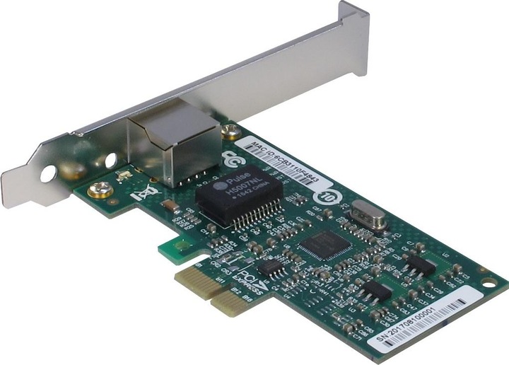 Immagine prodotto Intertech LR-9201 - adattatore LAN Intel 82574 Off-Load Checksum e calcolo della segmentazione VT-c VMDq SR... (PCI-E x1)