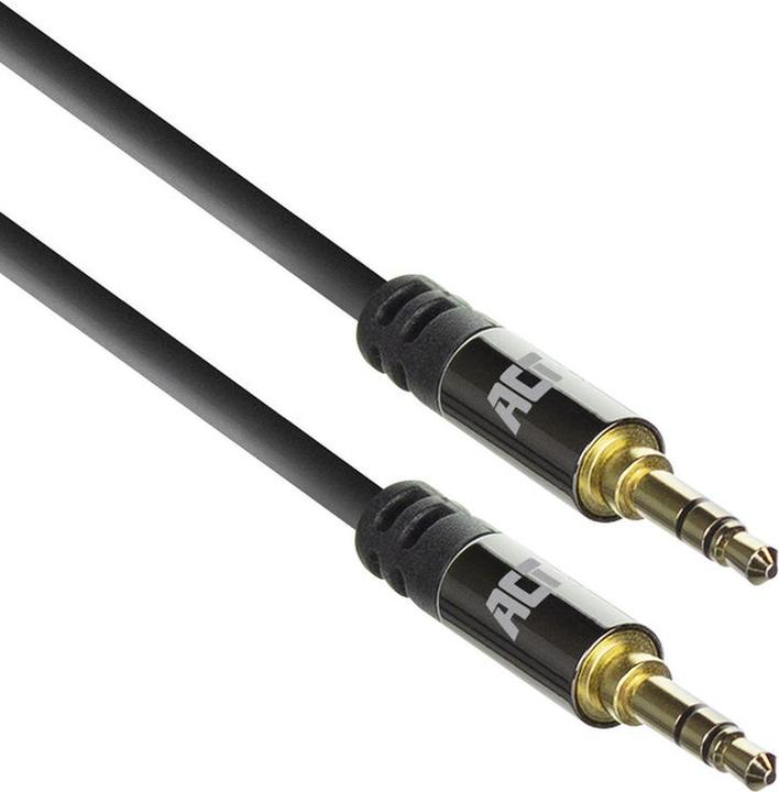 ACT 10 mètres de câble de connexion audio haute qualité 3.5 mm stéréo mâle - mâle (10 m, Jack 3,5 mm (AUX))