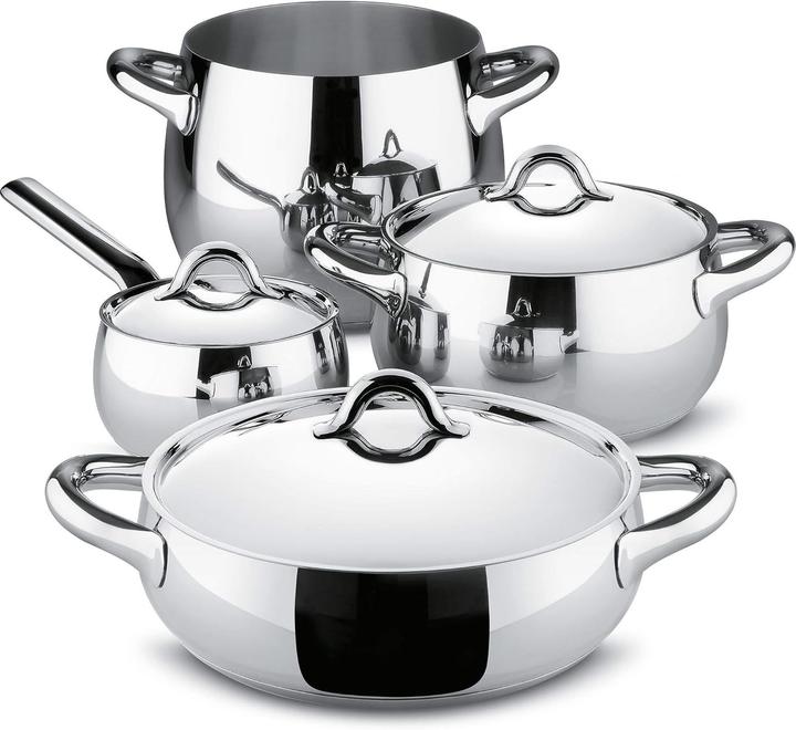 Alessi Mami (Pan set + pot set, Stainless steel)