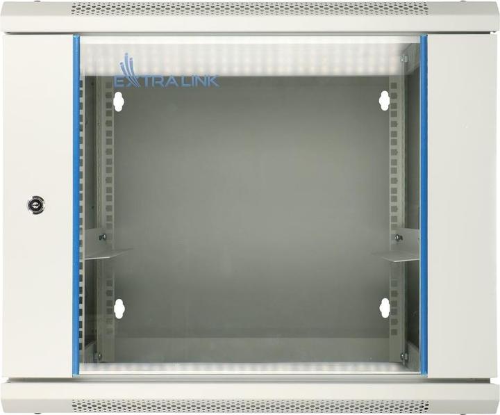Produktbild Extralink 9U 600X600 AZH WALL-MOUNTED RACKMOUNT CABINET SWING TYPE GRAY Wall mounted rack Grey (9 HE, 19 Zoll Rack)