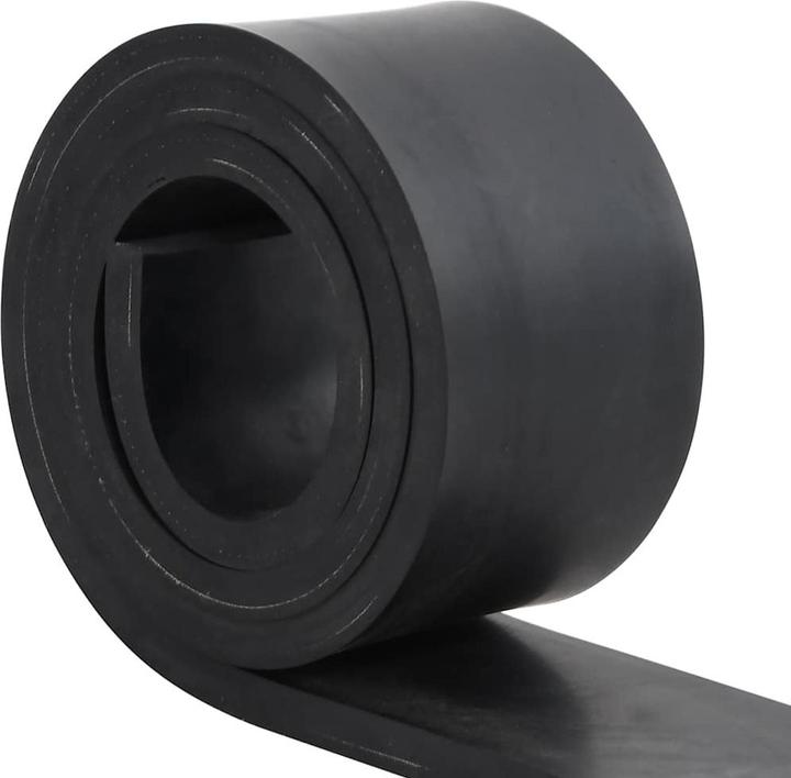 Produktbild VidaXL Schürfleiste Gummi Schwarz 80x10x2 cm Schürfleiste Gummilippe