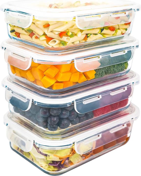 Image du produit LG Luxury & Grace Boîtes fraîcheur Blanc - sans trou de vapeur (x4) (1.50 l)