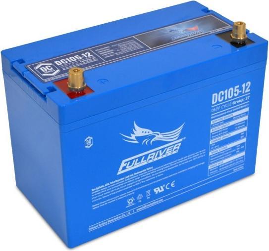 Actual product image Fullriver AGM battery DC105-12 (12 V, 105 Ah)