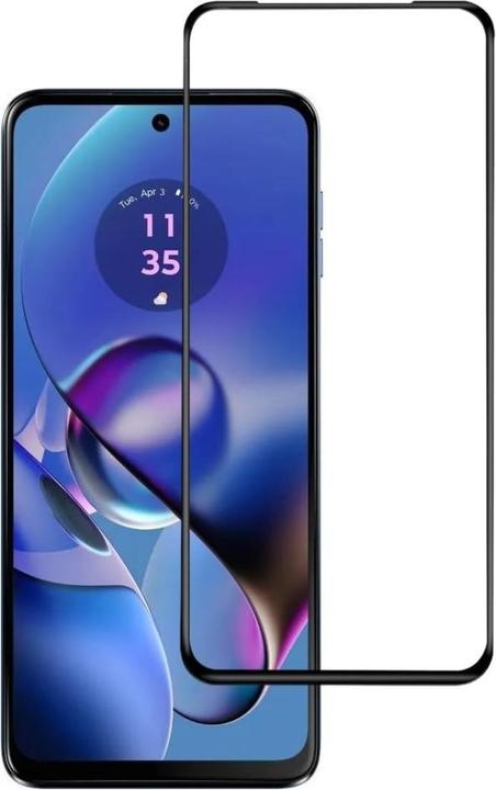 Actual product image Screenguard Motorola Moto G54 5G Full Screen 2.5D 9H armoured glass screen protector (1 pcs., Motorola Moto G54)