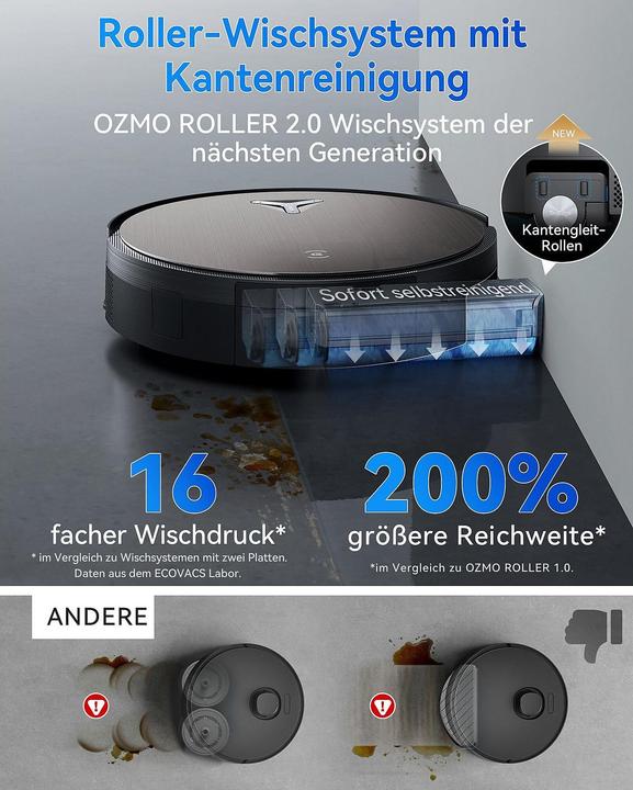 Immagine prodotto Ecovacs X11 Pro Omni (19500 Pa, Rullo)