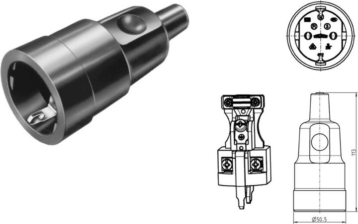 Actual product image Bachmann 16A Electrical socket coupler