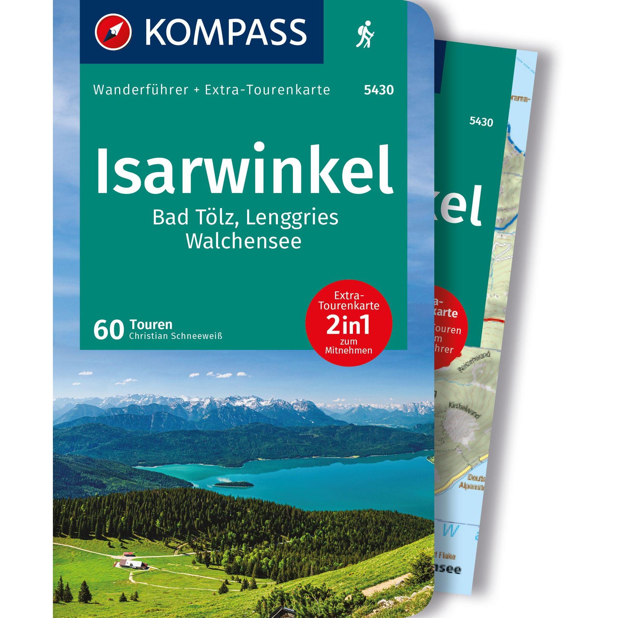 Wanderführer Isarwinkel, Bad Tölz, Lenggries, Walchensee, 60 Touren, Landkarte