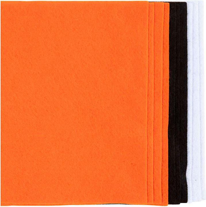 Immagine prodotto Creativ Company Bastelfilz 10 Stück, Sortiert, Halloween Farben