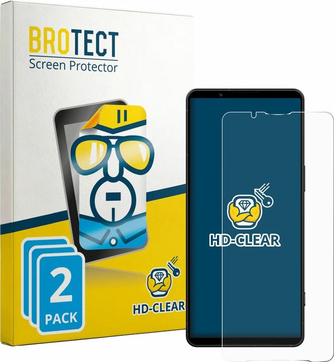 Produktbild BROTECT Schutzfolie für Sony Xperia 1 VIII Displayschutz Displayschutzfolie Folie Klar Transparent (2 Stk., Sony Xperia 1 VII)