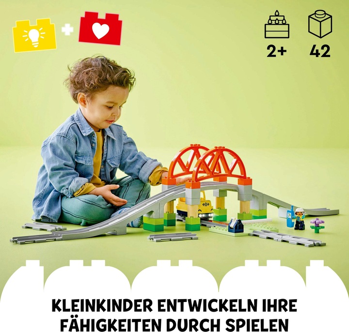 Image du produit LEGO Pont ferroviaire et rails - Kit d'extension (10426)