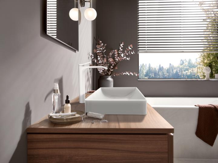 Actual product image hansgrohe VIVENIS 250 Wash basin mixer for wash bowl, without pop-up waste, matt white