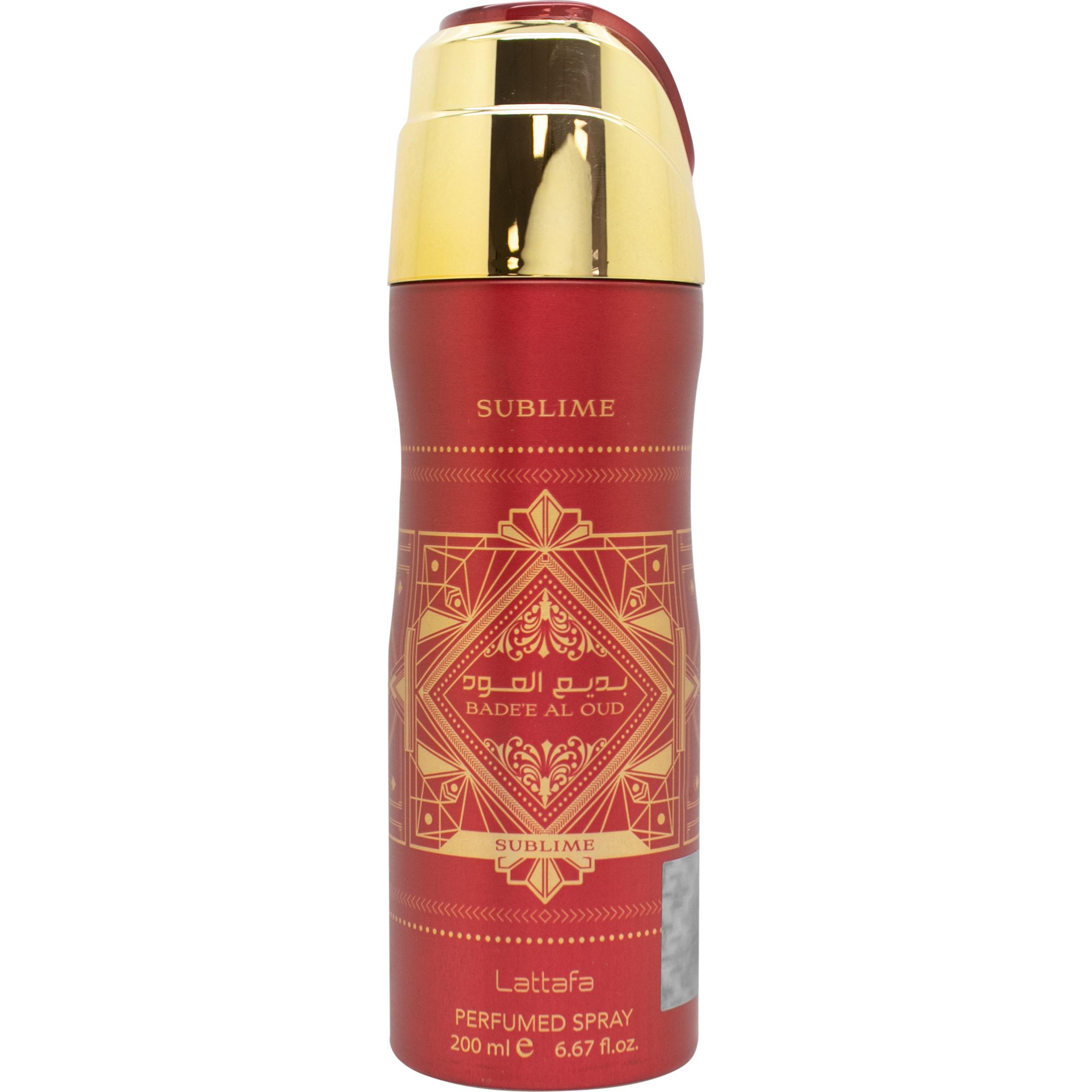Lattafa Perfumes, Deodorante, Lattafa Badee Al Oud Sublime Deodorante Spray - 200 ml (Getto vaporizzato, 200 ml)