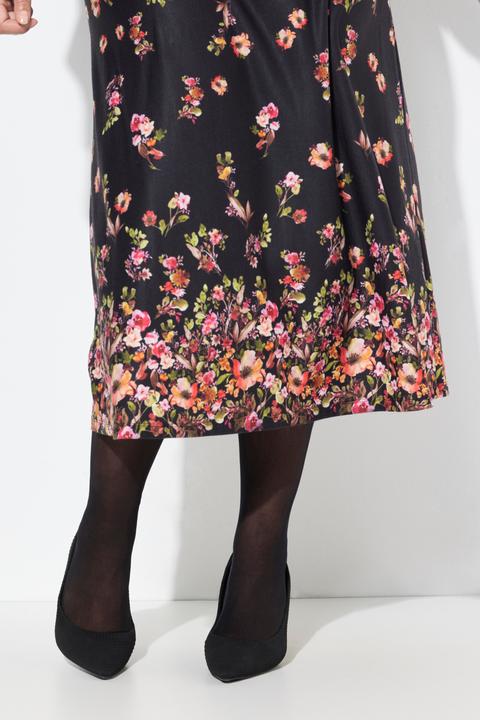 Produktbild Miamoda Maxikleid, A-Linie, Blütendruck, Langarm (42)