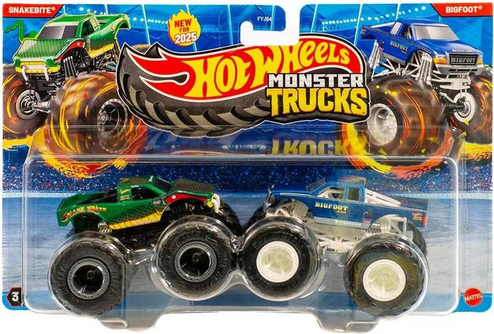 Produktbild Hot Wheels Monster Trucks 2er-Pack Snakebite vs Bigfoot