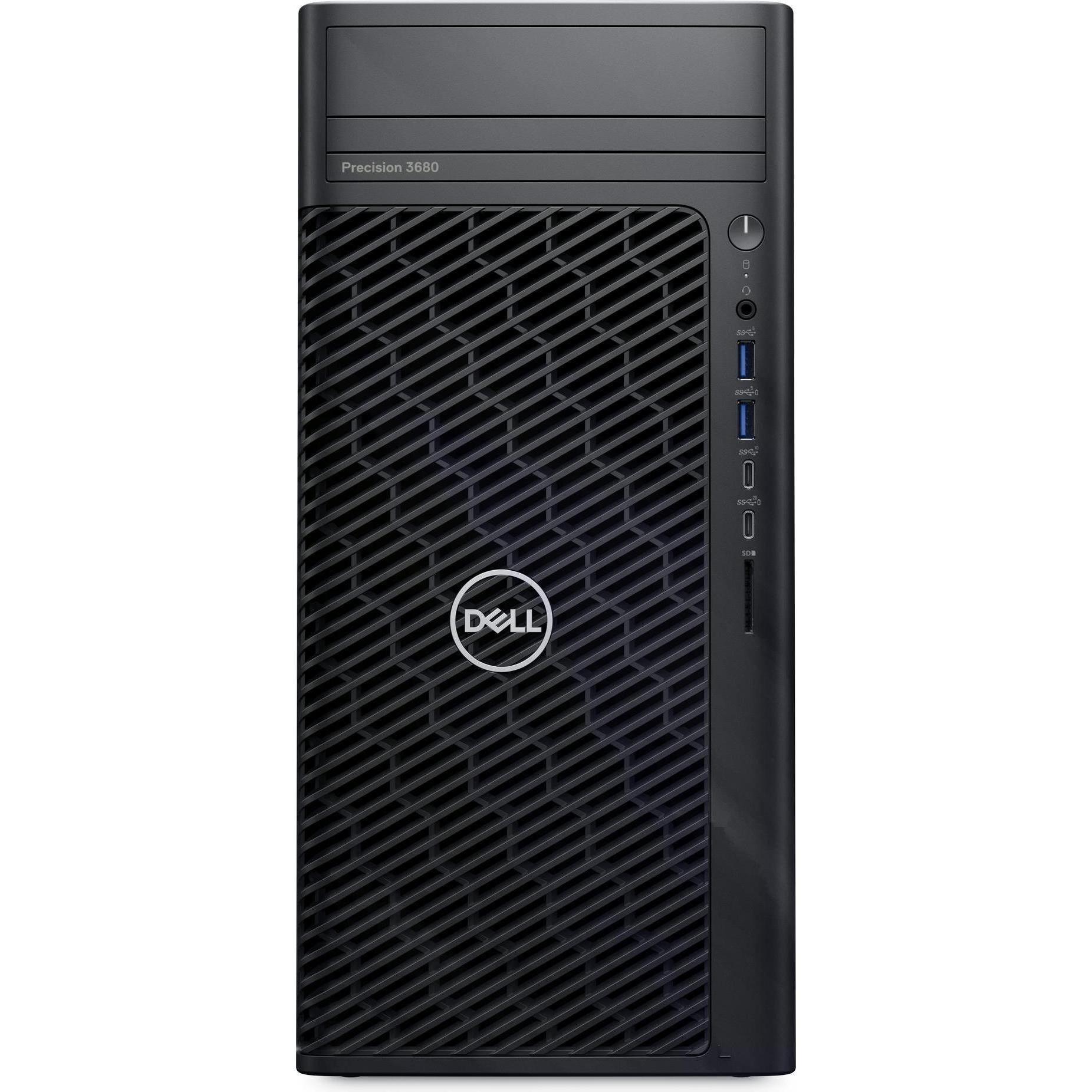 Dell Precision 3680 Tower (Intel Core i7-14700K, 32 GB, 1000 GB), PC, Schwarz