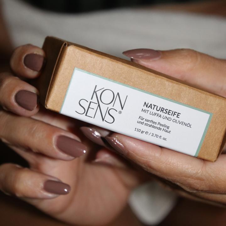 Actual product image Konsens Olive soap with loofah (Liquid soap)