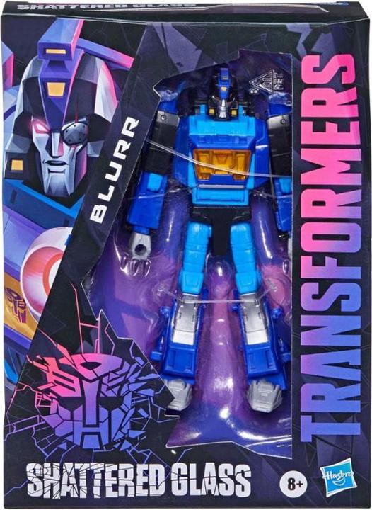 Actual product image Hasbro Transformers: Shattered Glass Deluxe Class Action Figure 2021 Blurr Exclusive