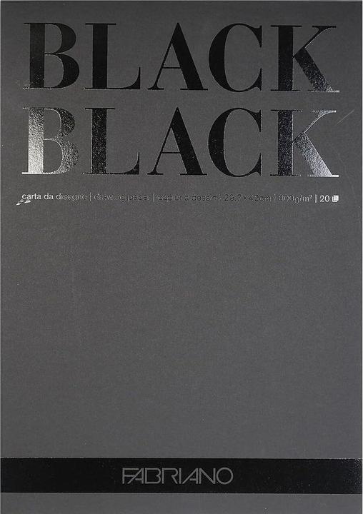 Image du produit Fabriano Black Black (A3, Blanc, Couverture rigide)