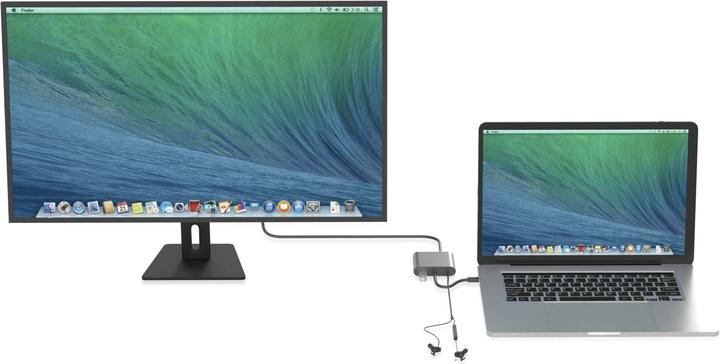 Actual product image Conceptronic USB Typ-C zu (HDMI, VGA, USB 3.0, Jack socket, 6.60 cm)