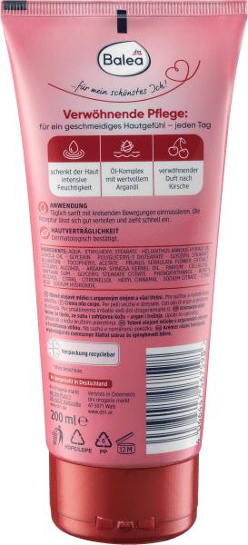 Produktbild dm Balea Creme-Öl Bodylotion Kirsche (Körperlotion, 200 ml)