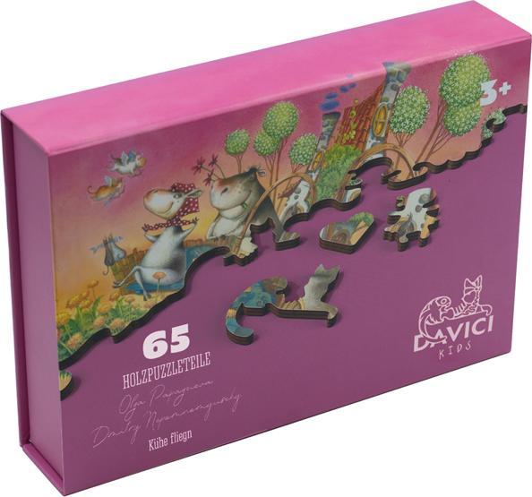 DaVici Puzzle - Fliegende Kühe (65 Teile)