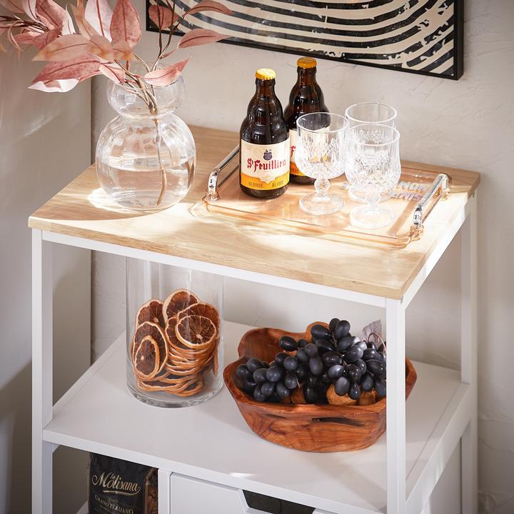 Produktbild SoBuy Küchenwagen mit 2 Schubladen