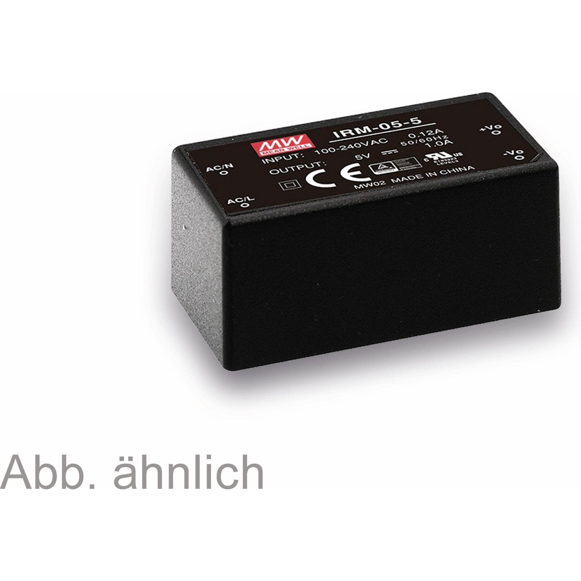 Thumbnail - MeanWell MEAN WELL AC/DC-Printnetzteil IRM-05-24, 24 V-/0,23 A, 5,5 W, Labornetzgerät
