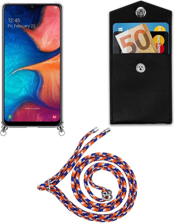 Produktbild Cadorabo TPU Handy Kette SILBER Cover