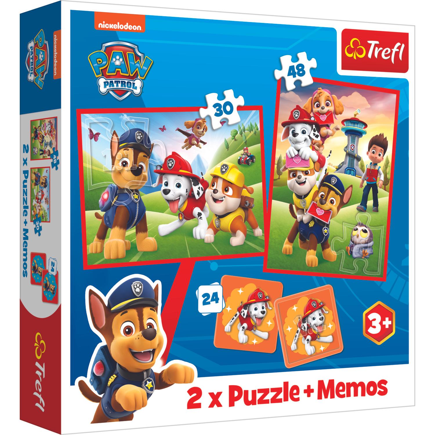 Magni 2 in 1 Puzzle & Memo PAW PATROL (78 Teile)
